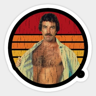 Tom Selleck//Retro Vintage Sticker